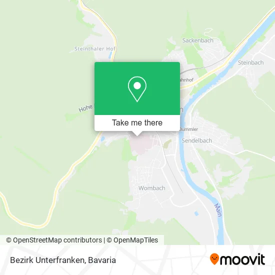 Bezirk Unterfranken map