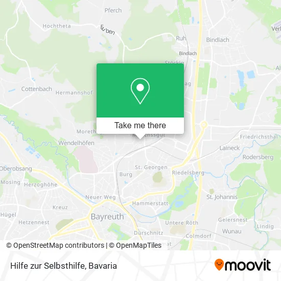 Карта Hilfe zur Selbsthilfe