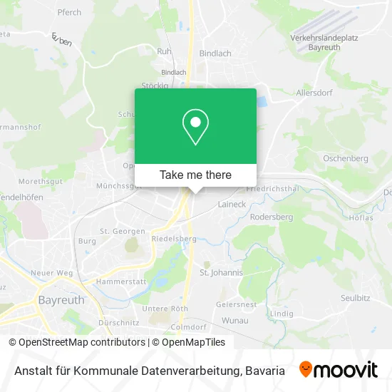 Карта Anstalt für Kommunale Datenverarbeitung