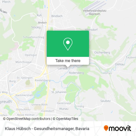 Klaus Hübsch - Gesundheitsmanager map