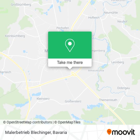 Malerbetrieb Blechinger map