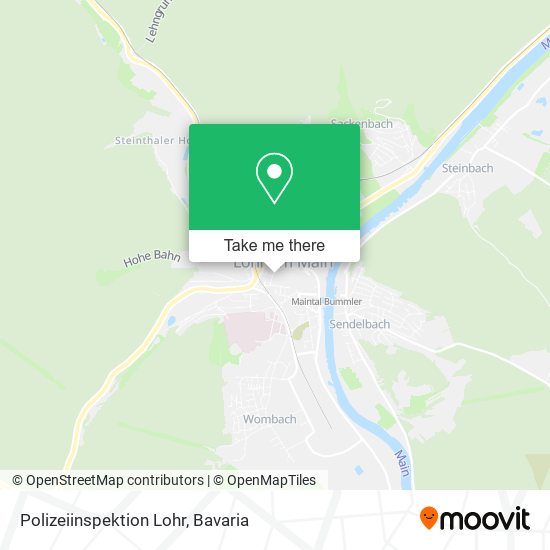 Polizeiinspektion Lohr map