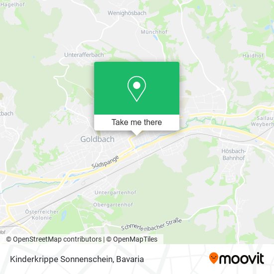 Kinderkrippe Sonnenschein map