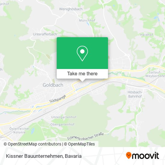 Kissner Bauunternehmen map