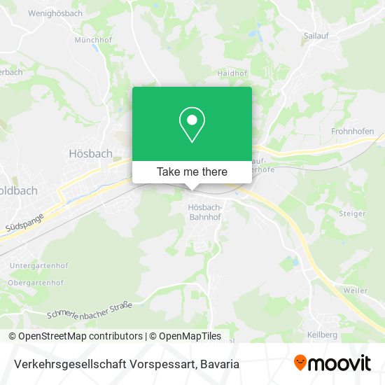 Verkehrsgesellschaft Vorspessart map