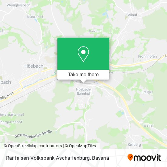 Raiffaisen-Volksbank Aschaffenburg map