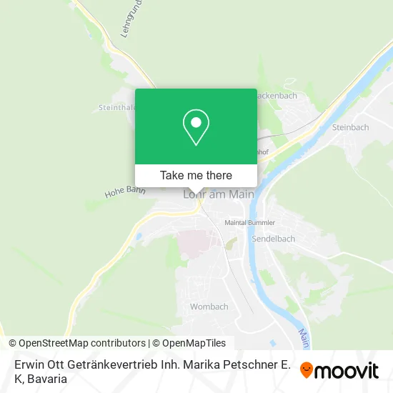 Карта Erwin Ott Getränkevertrieb Inh. Marika Petschner E. K