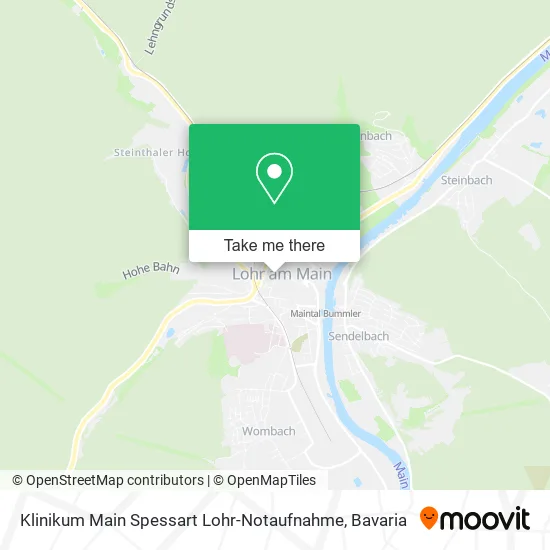 Карта Klinikum Main Spessart Lohr-Notaufnahme