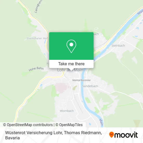 Карта Wüstenrot Versicherung Lohr, Thomas Riedmann