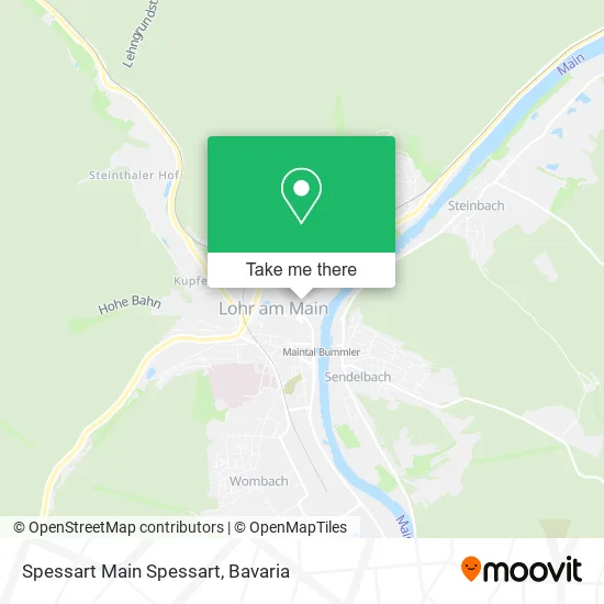 Карта Spessart Main Spessart