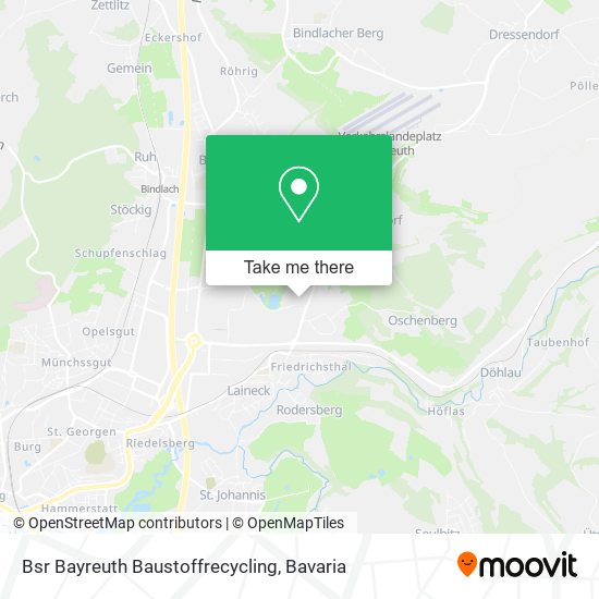 Bsr Bayreuth Baustoffrecycling map