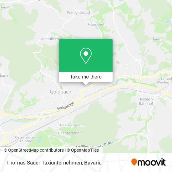Thomas Sauer Taxiunternehmen map