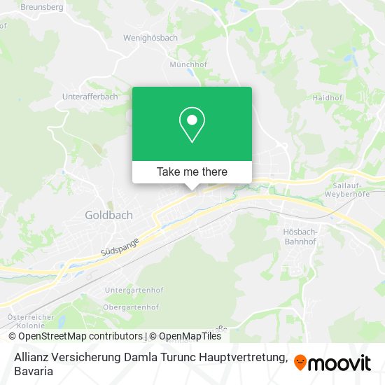 Allianz Versicherung Damla Turunc Hauptvertretung map