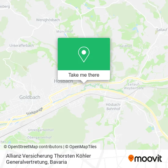 Карта Allianz Versicherung Thorsten Köhler Generalvertretung