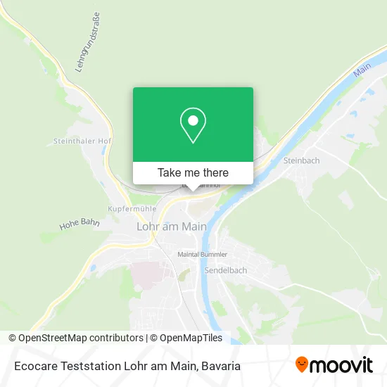 Карта Ecocare Teststation Lohr am Main