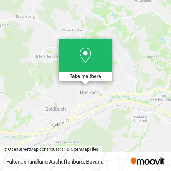 Карта Faltenbehandlung Aschaffenburg
