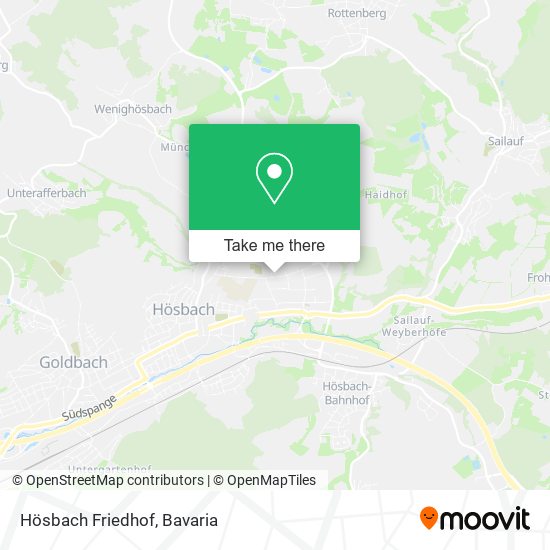 Hösbach Friedhof map