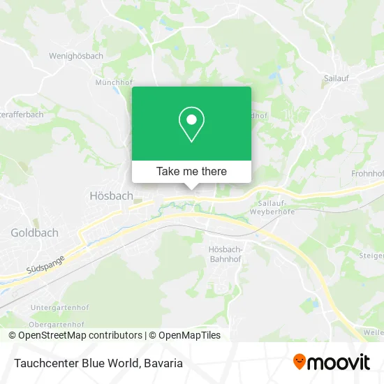 Tauchcenter Blue World map