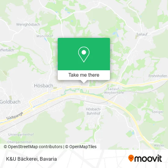 Карта K&U Bäckerei