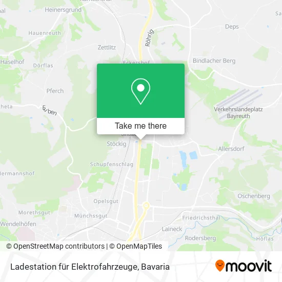 Карта Ladestation für Elektrofahrzeuge