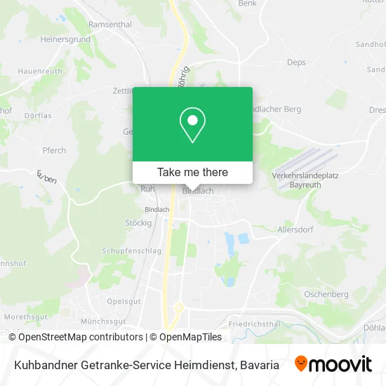 Карта Kuhbandner Getranke-Service Heimdienst
