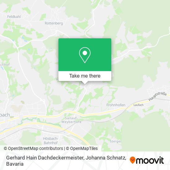 Gerhard Hain Dachdeckermeister, Johanna Schnatz map