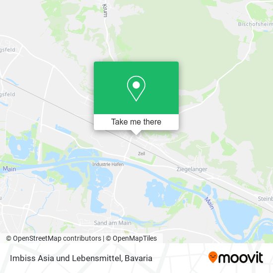 Imbiss Asia und Lebensmittel map