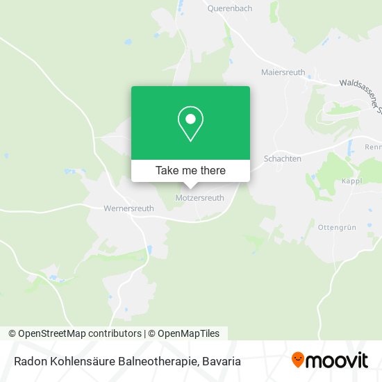 Radon Kohlensäure Balneotherapie map