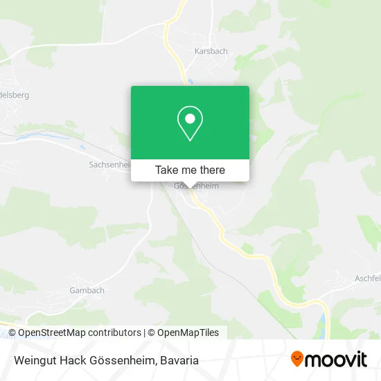 Карта Weingut Hack Gössenheim