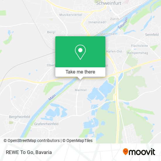 REWE To Go map