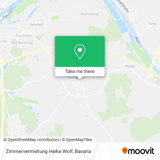 Zimmervermietung Heike Wolf map