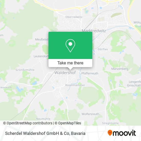 Scherdel Waldershof GmbH & Co map