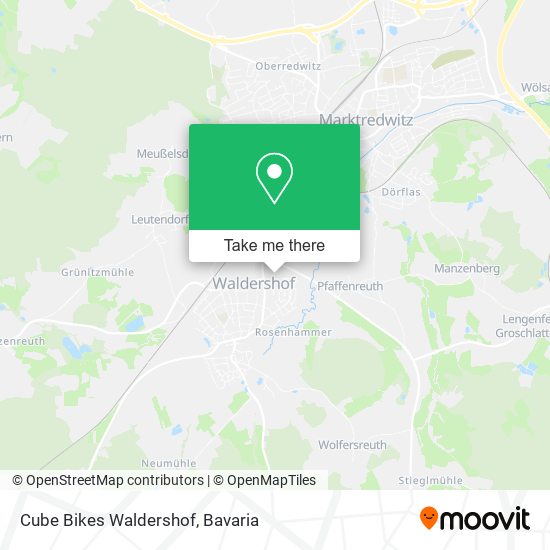 Cube Bikes Waldershof map