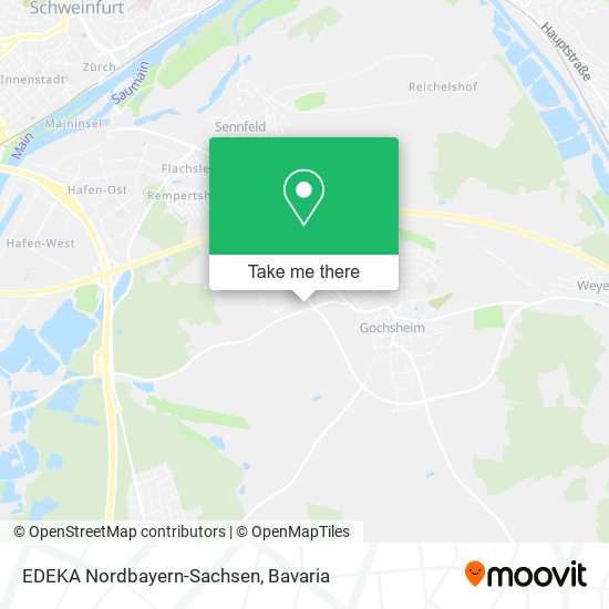 EDEKA Nordbayern-Sachsen map