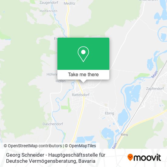 Georg Schneider - Hauptgeschäftsstelle für Deutsche Vermögensberatung map