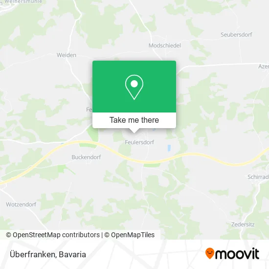 Карта Überfranken