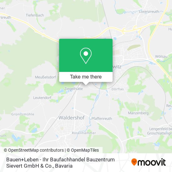 Bauen+Leben - Ihr Baufachhandel Bauzentrum Sievert GmbH & Co. map