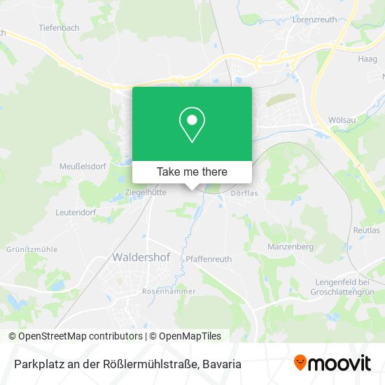 Parkplatz an der Rößlermühlstraße map