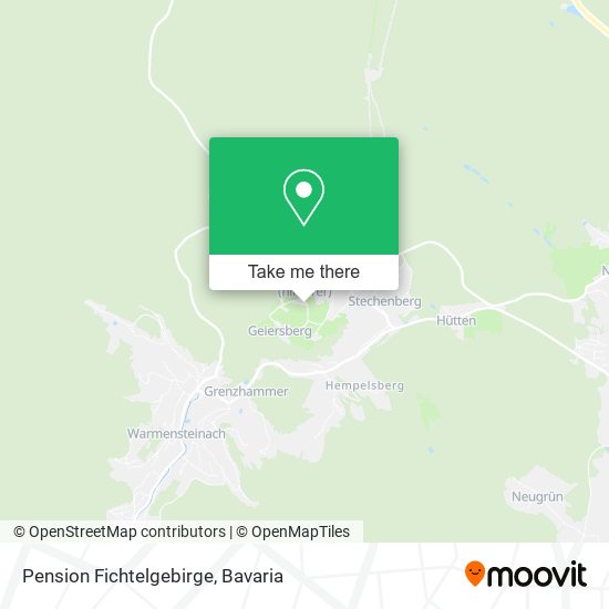 Pension Fichtelgebirge map