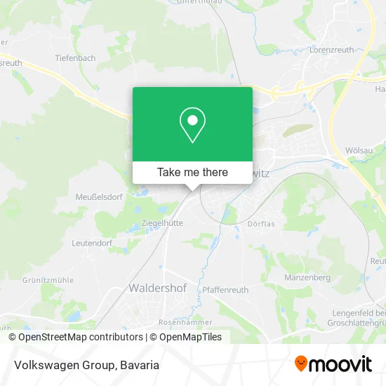 Карта Volkswagen Group