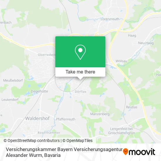 Карта Versicherungskammer Bayern Versicherungsagentur Alexander Wurm