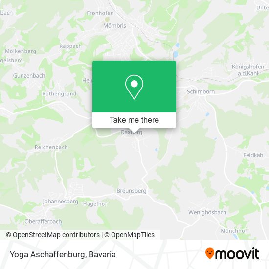 Yoga Aschaffenburg map