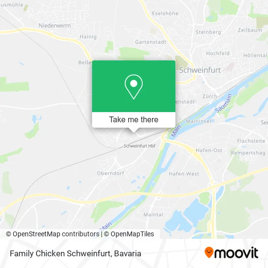 Карта Family Chicken Schweinfurt