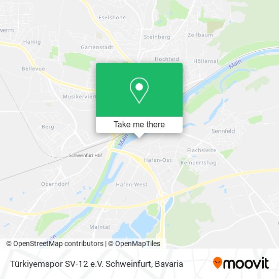 Türkiyemspor SV-12 e.V. Schweinfurt map