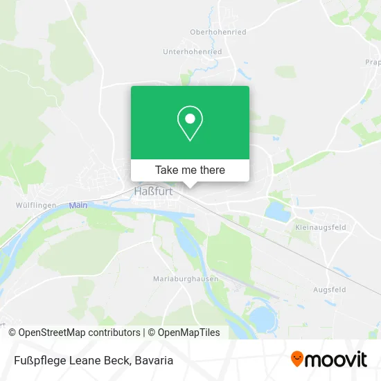 Карта Fußpflege Leane Beck