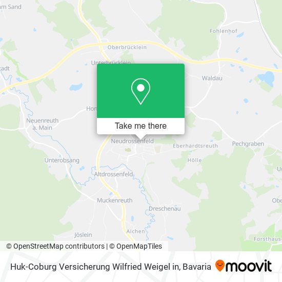 Huk-Coburg Versicherung Wilfried Weigel in map