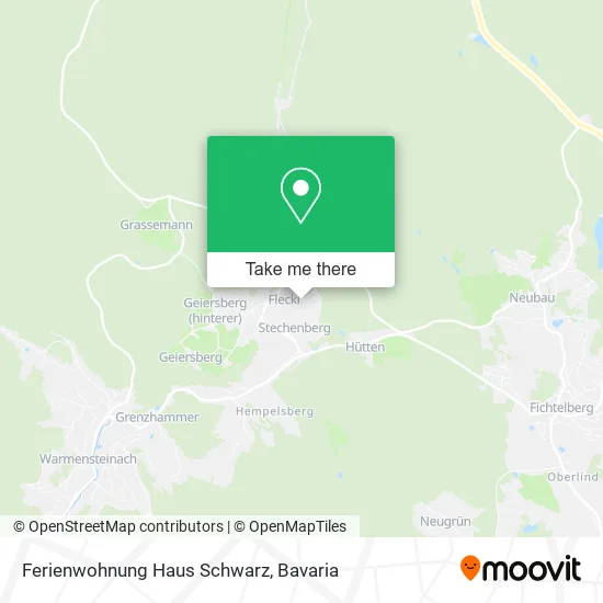 Карта Ferienwohnung Haus Schwarz