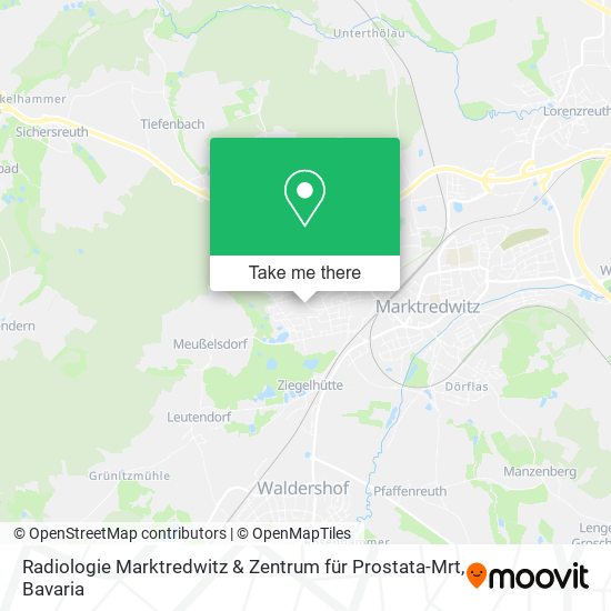 Карта Radiologie Marktredwitz & Zentrum für Prostata-Mrt