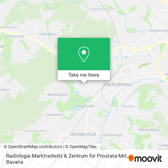 Карта Radiologie Marktredwitz & Zentrum für Prostata-Mrt