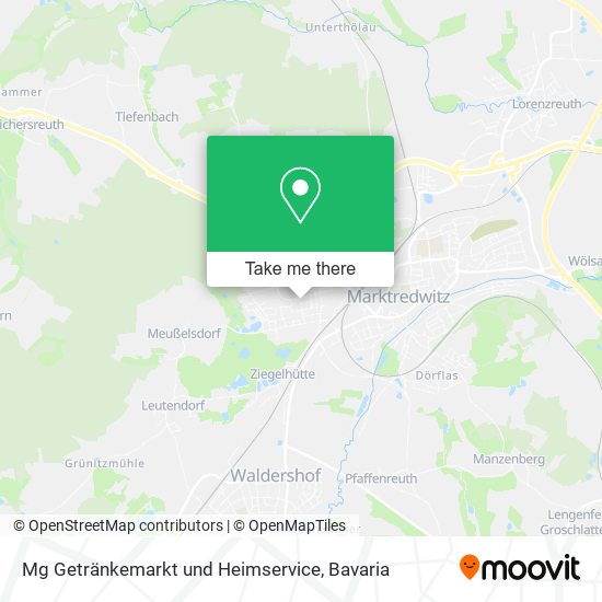 Mg Getränkemarkt und Heimservice map